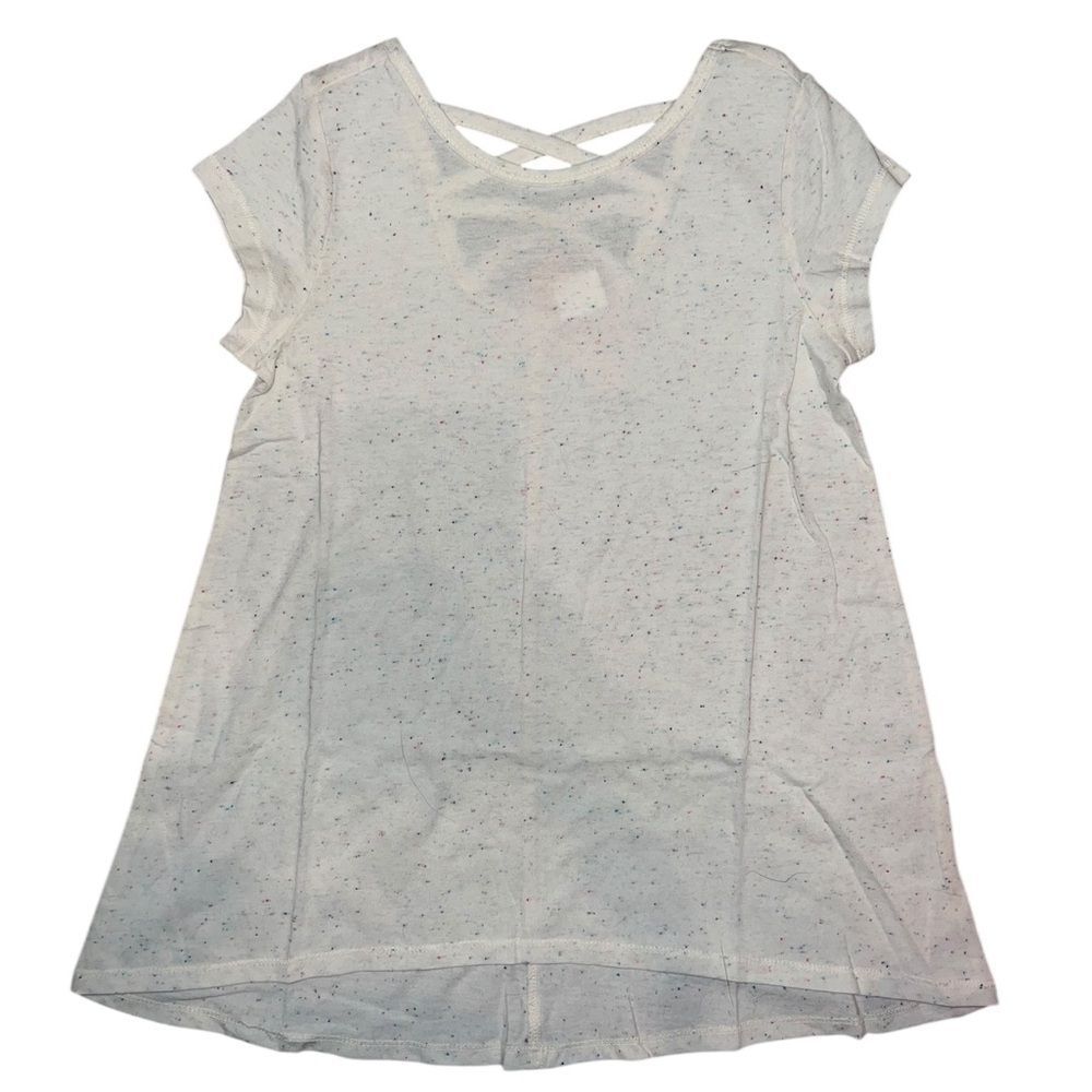 Gymboree Girls Gray Tunic Tee Short Sleeve T-Shirt Cut Out Back Small NWT
